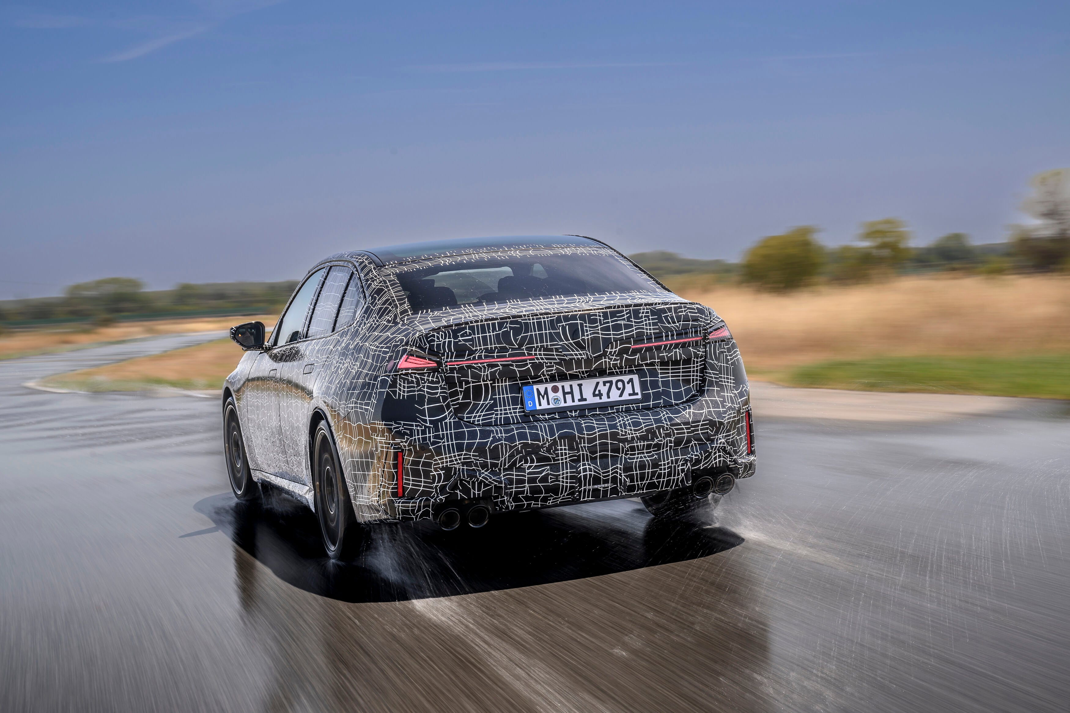 Rear look at the new BMW 3 Series ICE 