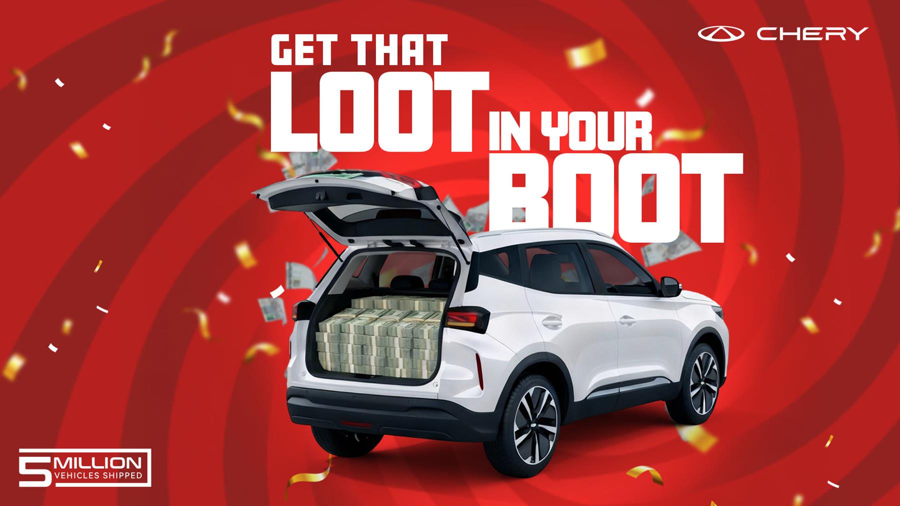 Chery is giving R1-million to a lucky customer