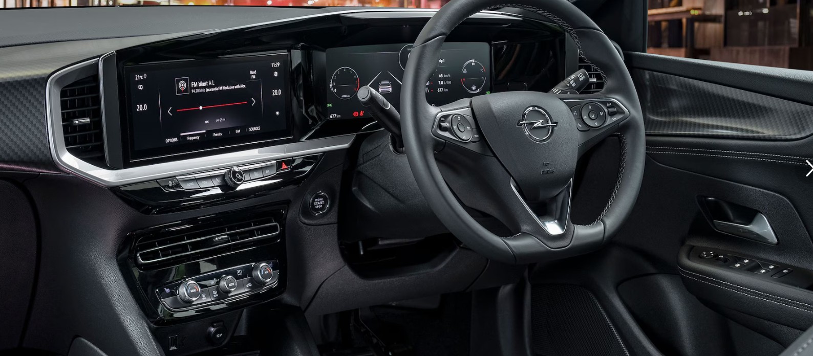 New Opel Mokka interior layout