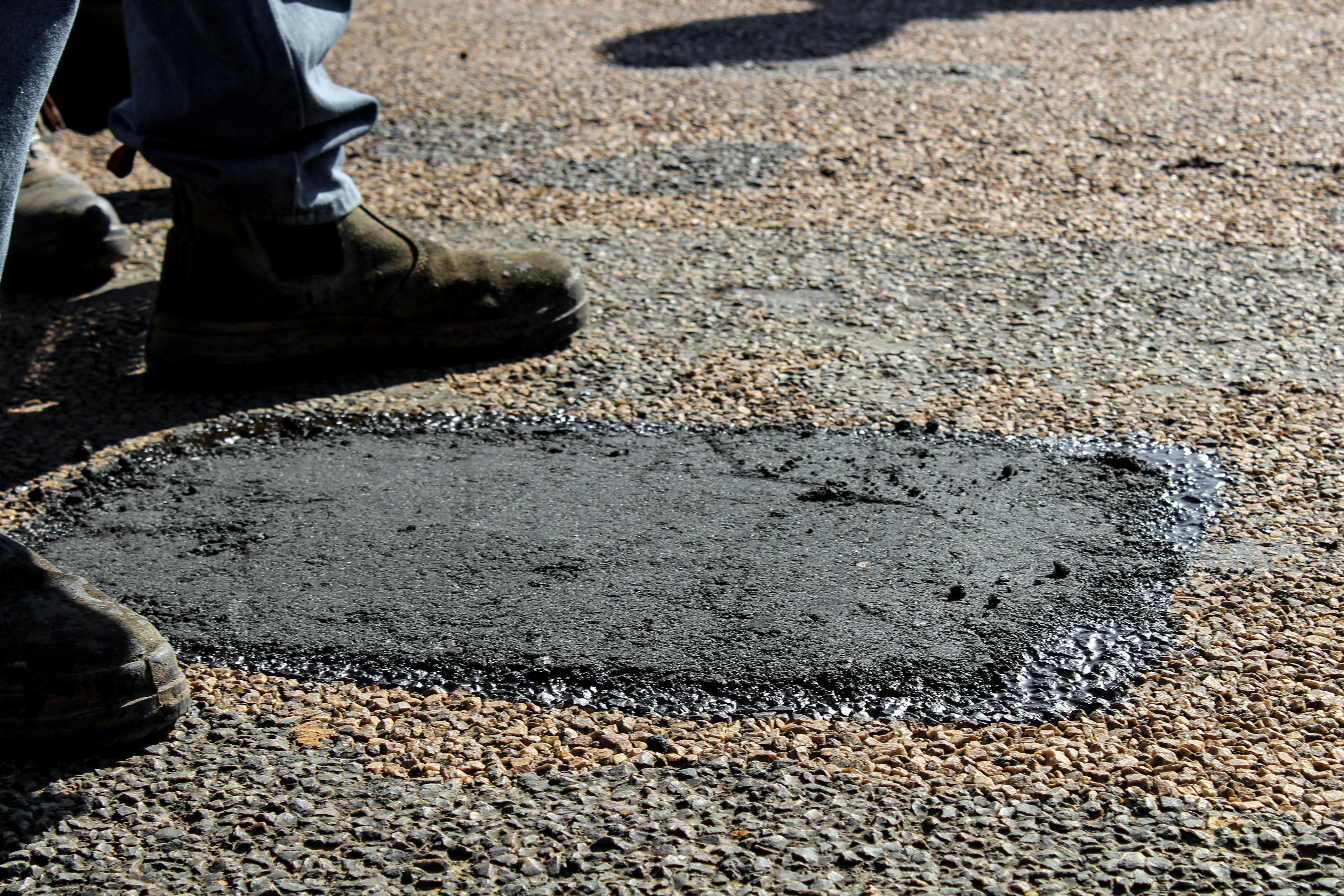 Filled potholes quickly deteriorate