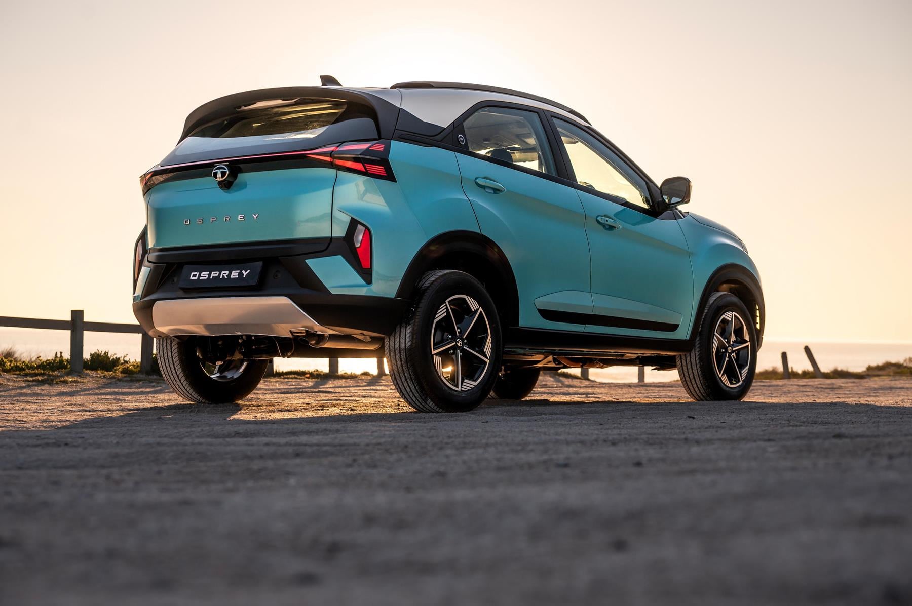 Rear look at the Tata Osprey