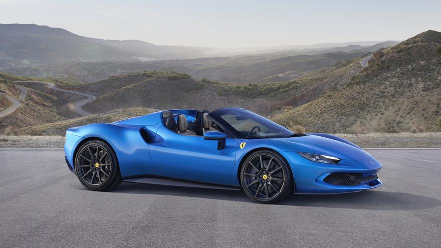 Ferrari in blue