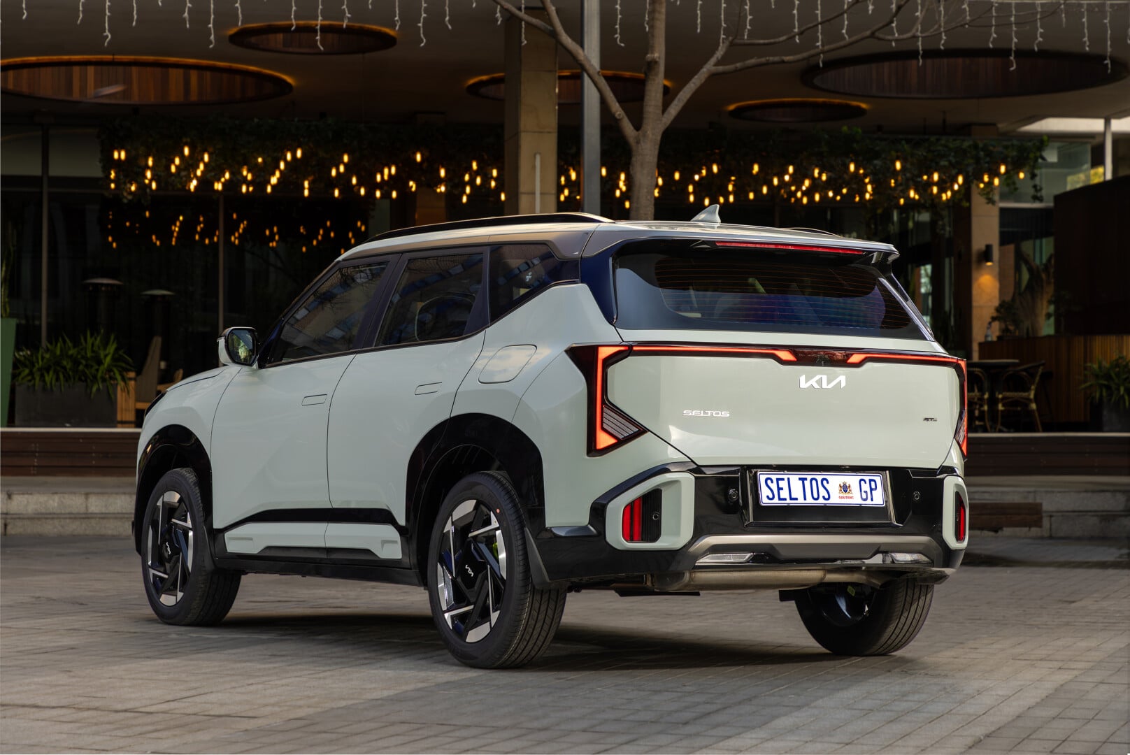 Tidy rear view of the new Kia Seltos