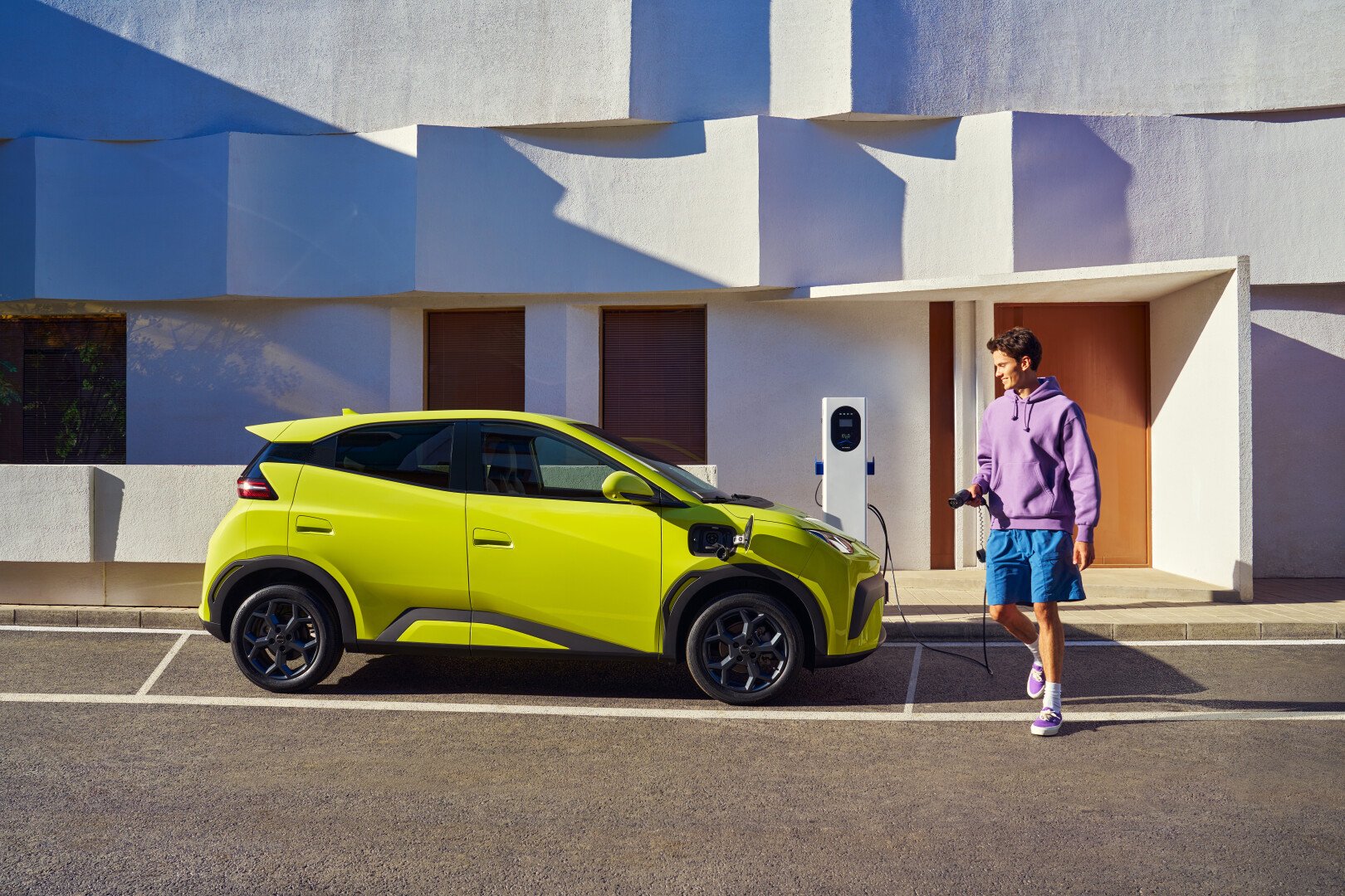 BYD Surf being charged