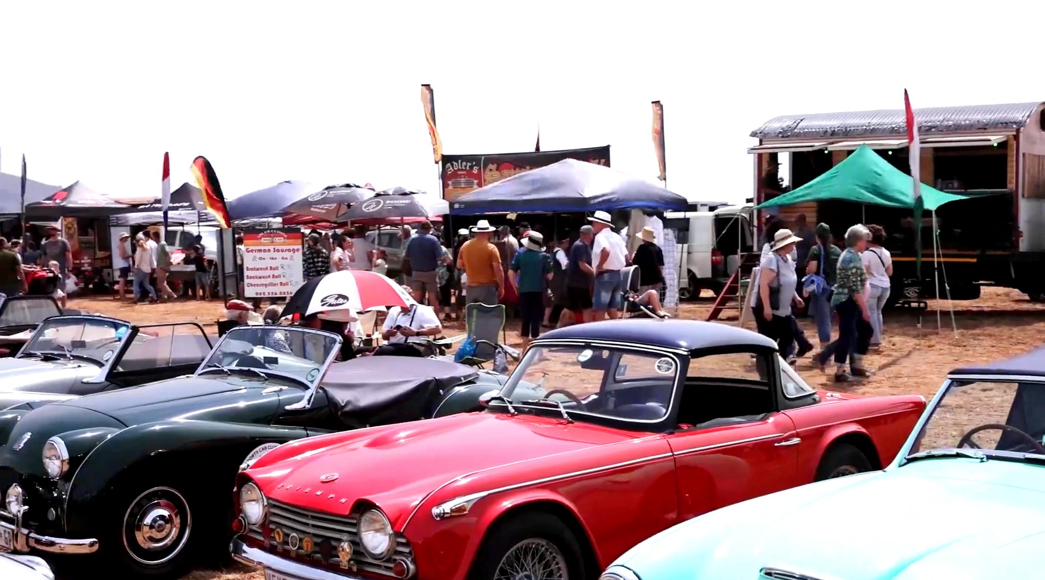 Plenty of classic cars on show 