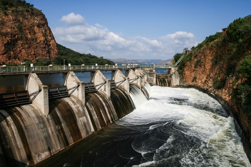 Hartebeestpoort Dam spillway