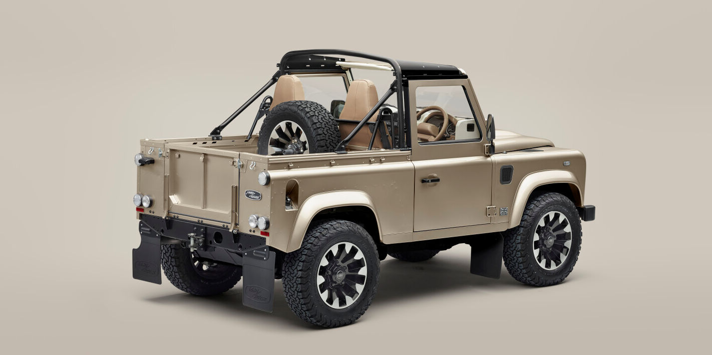 Land Rover soft top rear view
