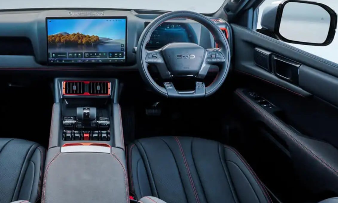 Premium interior for the BYD Shark 6
