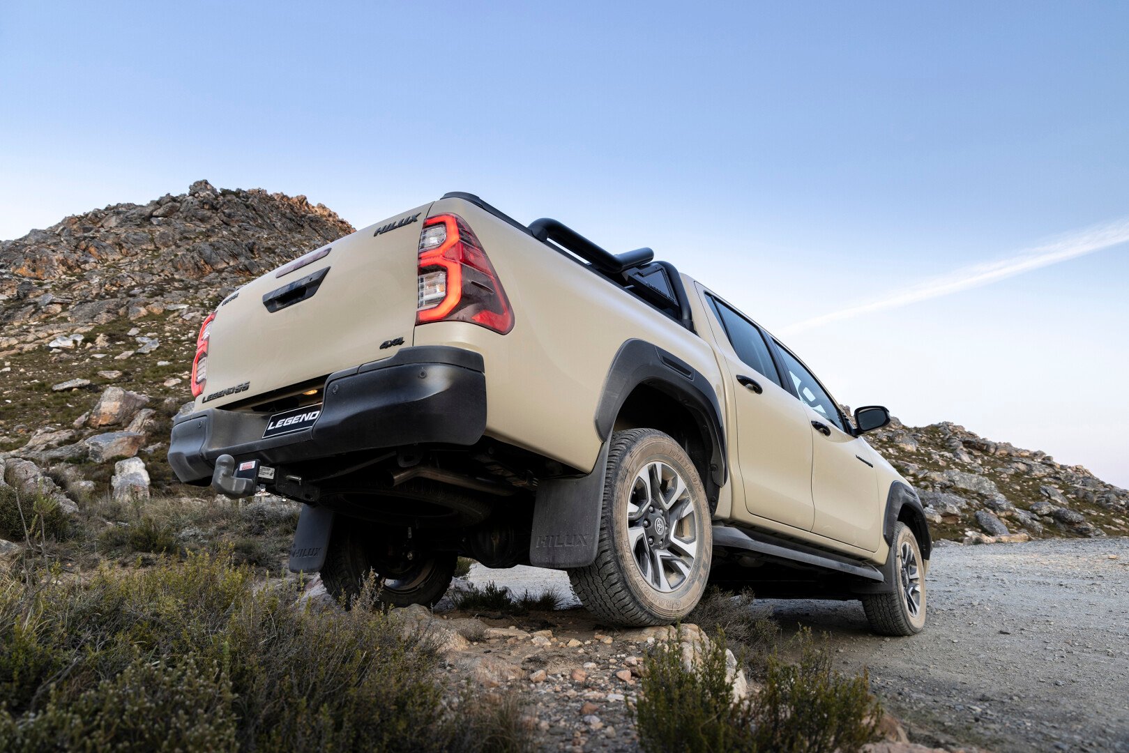 Rear view of the Toyota Hilux Legend 55