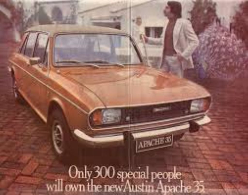 The Apache 35 was a limited edition of which only 300 were manufactured. This was the advertismenent that appeared in printed media.