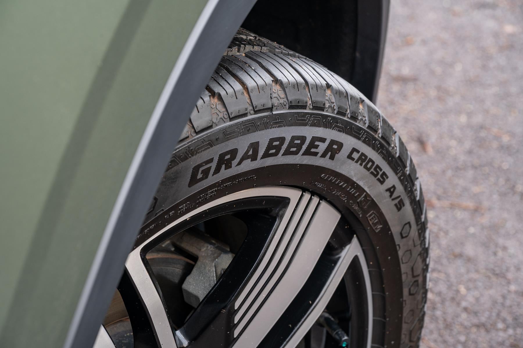 The tyre is designed around an 80/20 on-road to off-road split