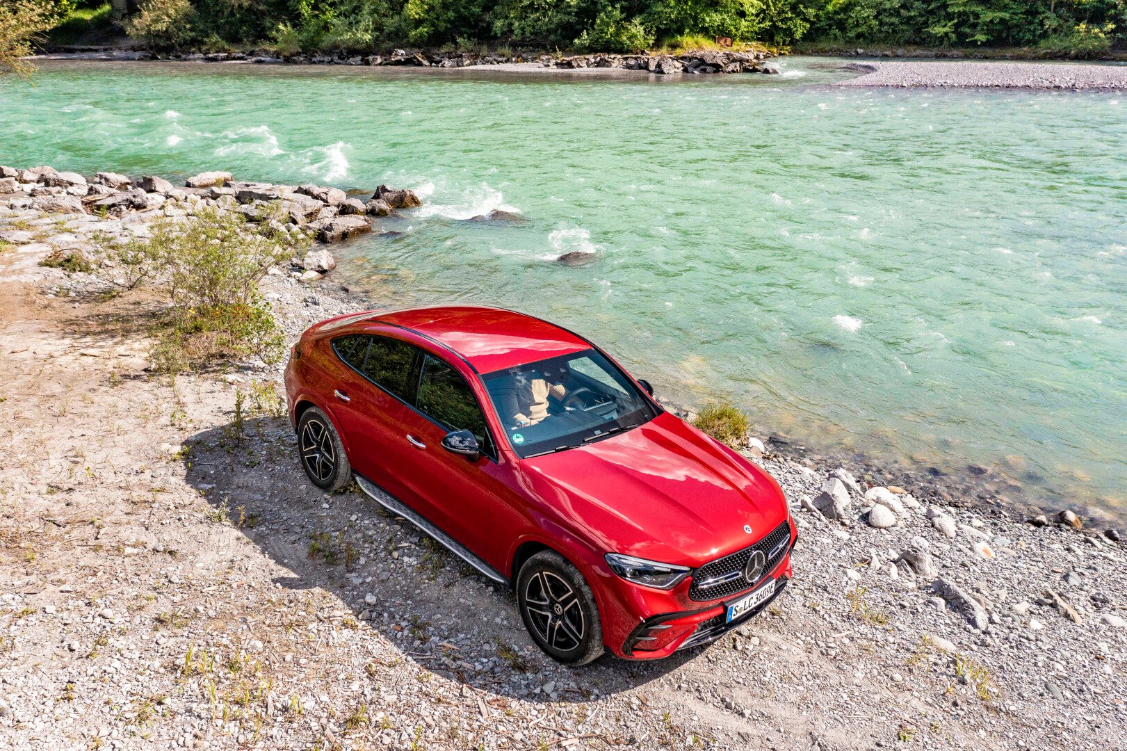 Top view of the Mercedes-Benz GLC Coupé