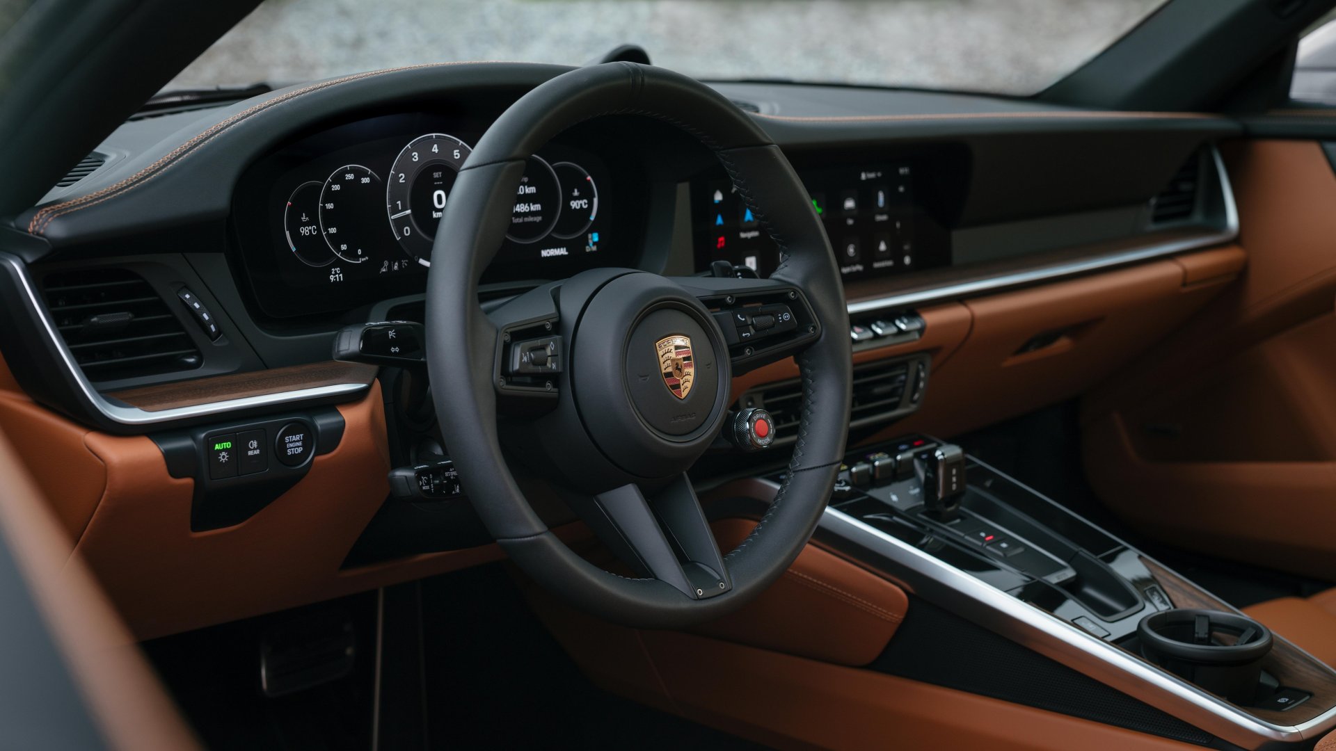 Porsche 911 Caerra S driver cockpit
