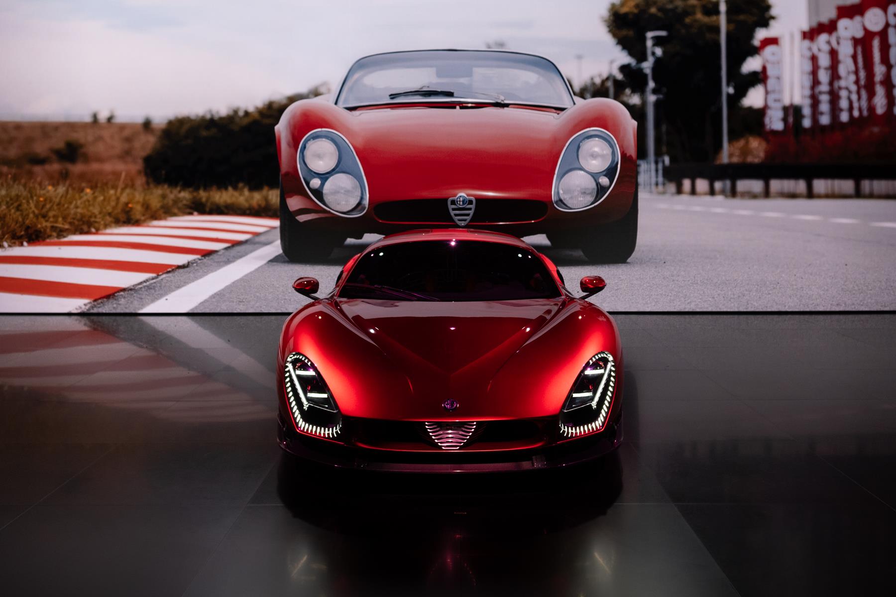 Alfa Romeo showing off its red heritage