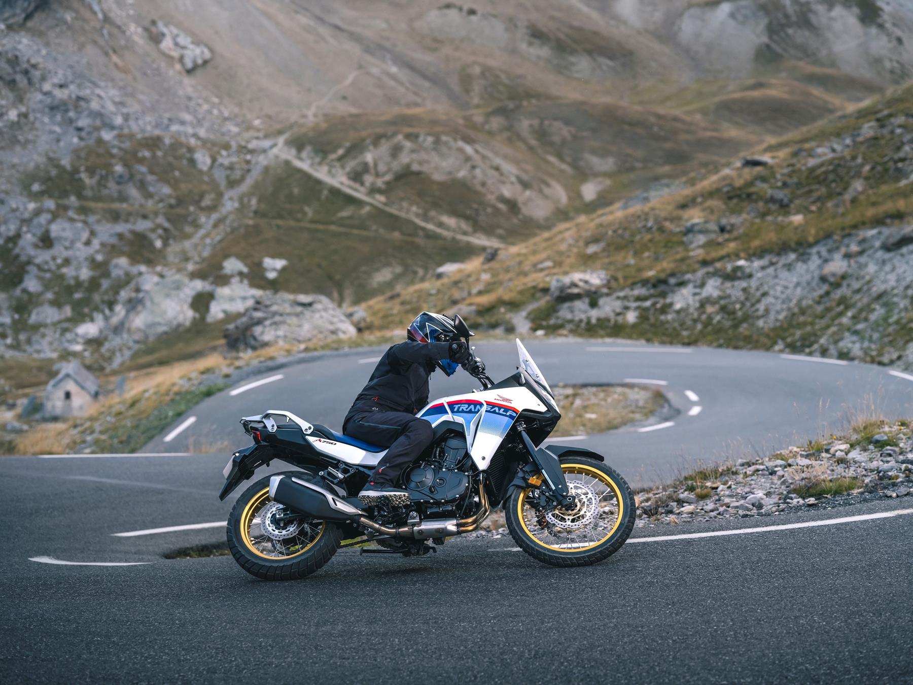 Honda Transalp on the road