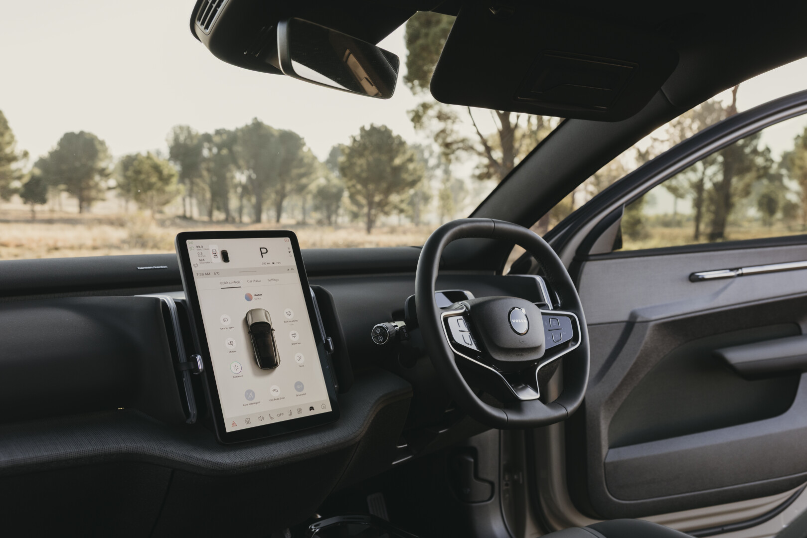 Interior of the Volvo EX30 Cross