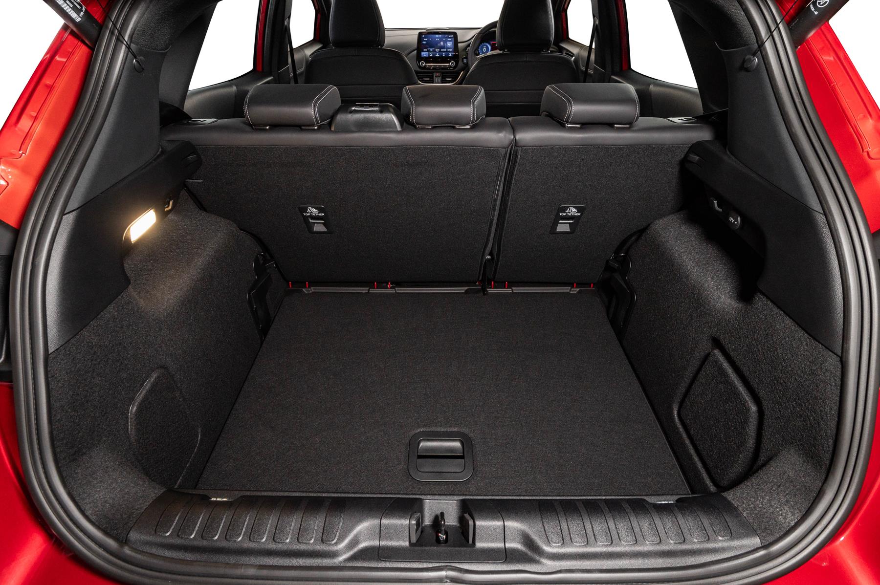 A spacious view of the boot on the new Ford Puma