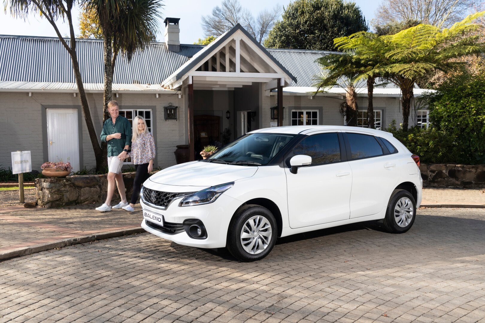 Suzuki Baleno suburban setting