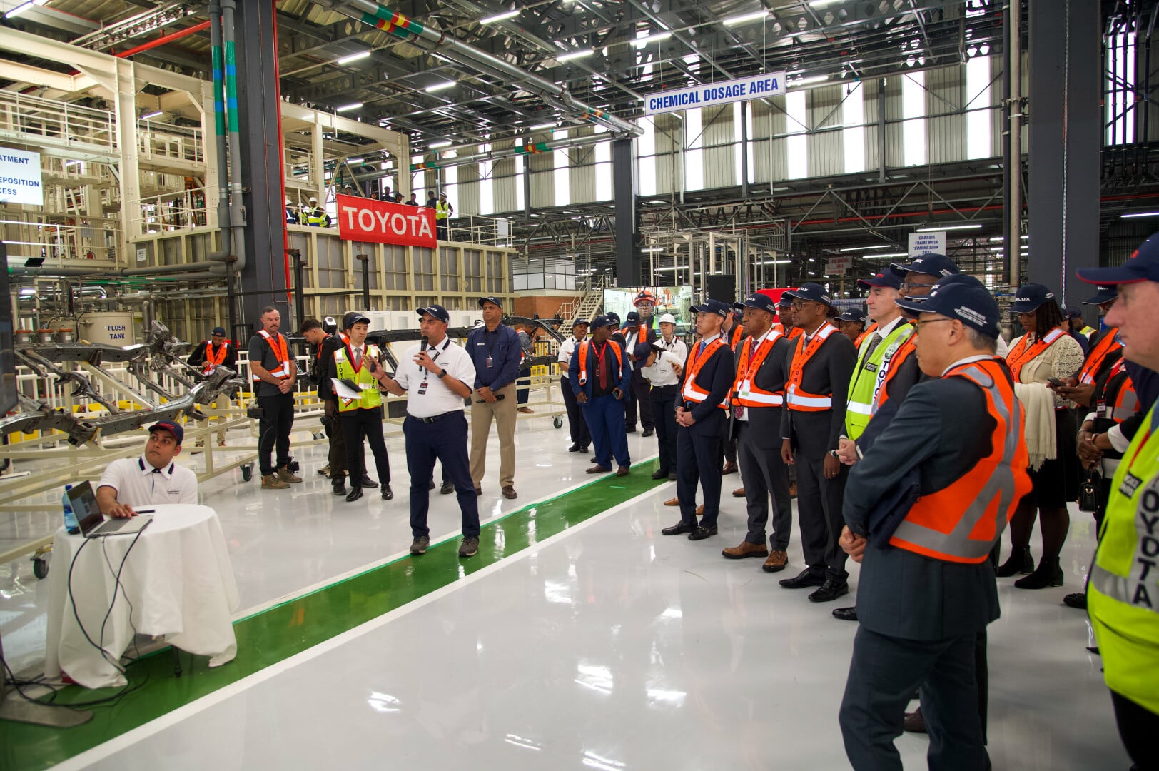 Guests at the opening of Toyota's new Hilux production line