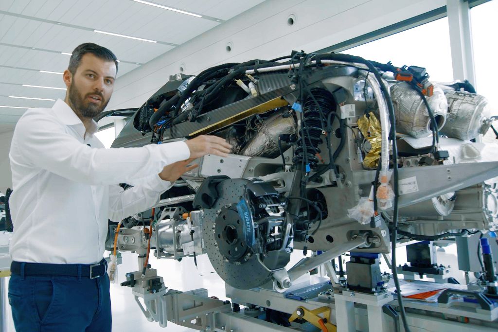 Deep inside the structure of the Bugatti Tourbillon