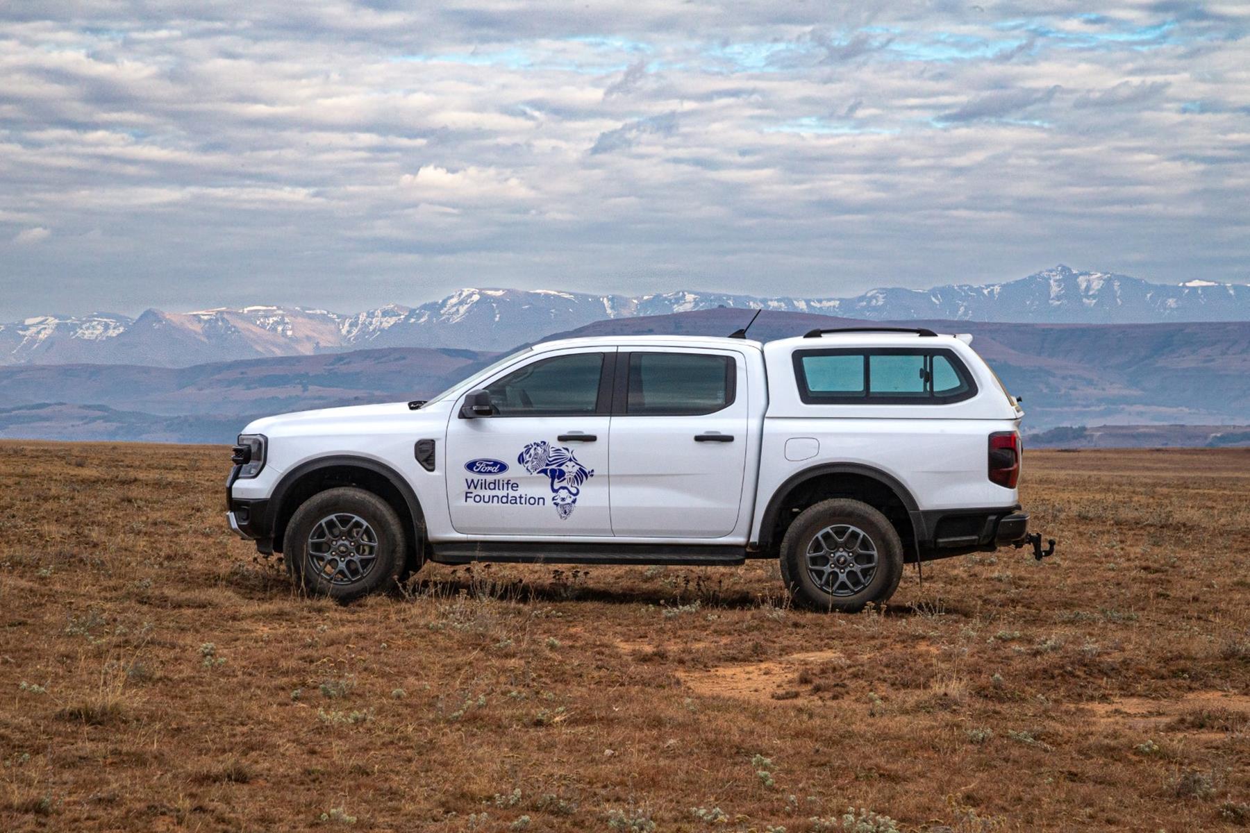 A Ford Ranger as used by one of the Ford Wildlife Fund recipients