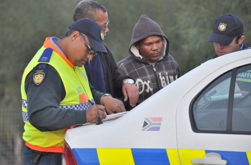 Motorist stopped by traffic offcers